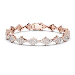 5.76 TCW Round Cut Moissanite Tennis <b>Bracelet</b> 925 <b>Sterling</b> <b>Silver</b> Bridal Wedding Fine Jewelry 7 Inch <b>Women</b>’s <b>Bracelet</b> Wholesale - Product Image 1