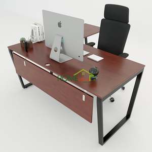 โต๊ะทำงานโลหะรูปตัว L ขนาด 160x160 ซม. ดีไซน์ร่วมสมัย ต้องประกอบเอง - Product Image 1