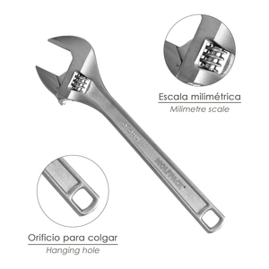 Chiave Regolabile con Impugnatura a Moletta 15 Pollici - Product Image 3