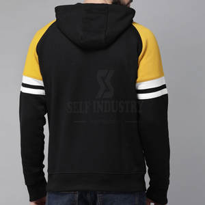 Sudaderas con capucha al por mayor hechas en fábrica 2025, sudaderas con capucha con logotipo personalizado para hombre, sudaderas con capucha con contraste de Color de poliéster para hombre - Product Image 3