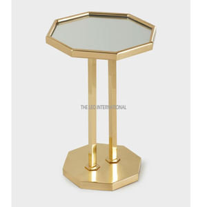 Mesas auxiliares de aluminio con patas de hoja para sala de estar, muebles modernos decorativos para el hogar, hoteles y restaurantes - Product Image 6