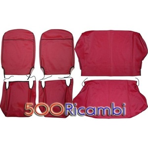 Kit de Tapicería Completo para FIAT 500 F L con Luneta Roja ROSSO CON LUNETTA ROSSA - Product Image 1