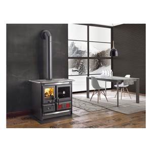 Estufa de Leña Nordica ROSA L 5.0 VST, 9.5kW, Acero Negro Antracita, 5 Estrellas, Dimensiones 97.5x67x86.1cm - Product Image 2