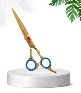 กรรไกรผ่าตัด 3PS 123 สีทอง ใบมีดตรง สแตนเลส ปลายแหลม สำหรับคนถนัดขวา 28 ซี่ สำหรับตัดผม - Product Image 4