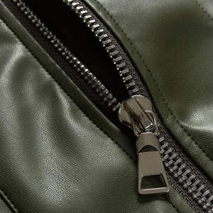 แจ็คเก็ตหนังแฟชั่นผู้ชาย ดีไซน์ใหม่ ผลิตภัณฑ์หนังแท้ แฟชั่นสไตล์ใหม่ แจ็คเก็ตหนังสำหรับผู้ชาย - Product Image 5