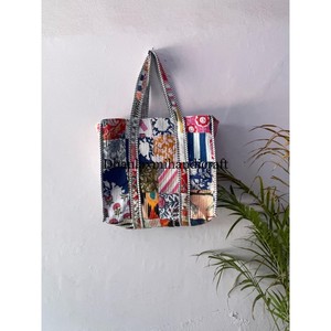 Sacs à bandoulière faits à la main style Boho Hippie écologique pour femmes fourre-tout décontracté Patchwork imprimé Quilting coton imprimé épaule - Product Image 4