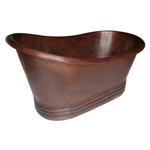 Bañera Ovalada de Aluminio Hecha a Mano, Ecológica, Moderna, con Acabado Pulido, para Proyectos de Interiores de Baños, Compradores de Decoración Global - Product Image 2