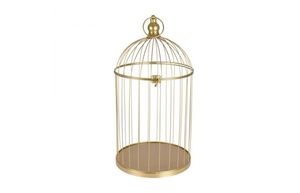 Haute Qualité Petite Cage Pour Animaux De Compagnie En Acier 2 Or Finition Oiseaux Classique De Luxe Saison Festive Décor À La Maison Article-Prix Direct Usine - Product Image 5