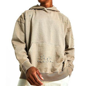 เสื้อฮู้ดแบบสวมศีรษะของผู้ชายผ้าคอตตอนแนววินเทจ460ทันสมัย - Product Image 1
