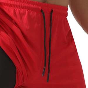 Pantalones Cortos Deportivos Ligeros para Correr, Elásticos, de Doble Capa 2 en 1, para Verano, Gimnasio, Fitness, hasta la Rodilla, Transpirables - Product Image 2