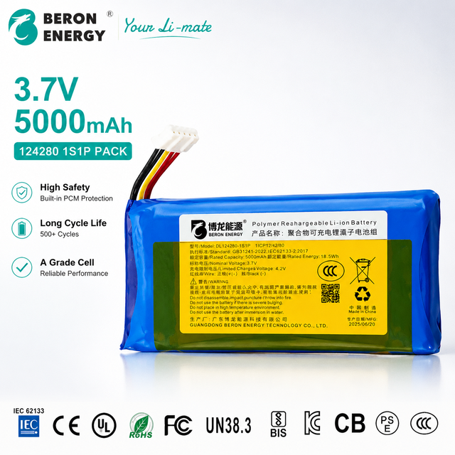 Lithium Ion Batteries Pack 3.7V 5000mAh Pouch Lithium Ion Battery Cell LiPo Rechargeable Battery for 4G 5G Portable Router OEM