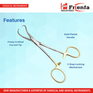 ที่หนีบผ้าขนหนู backforceps 5 "ชุบทอง - Product Image 3