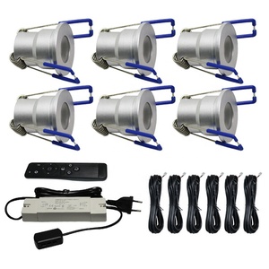 3W <span class=keywords><strong>Mini</strong></span> <span class=keywords><strong>Led</strong></span> Downlight Kits 12V Dimmable Encastré <span class=keywords><strong>LED</strong></span> avec Télécommande Sous Cabinet Eclairage Downlights Spots - Product Image 5