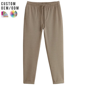 กางเกงลำลองผู้ชายผ้าฝ้าย น้ำหนักเบา ทรงตรง สวมใส่สบาย ทนทาน เป็นมิตรกับสิ่งแวดล้อม ระบายอากาศได้ดี รับทำโลโก้ตามสั่ง รองรับ OEM ODM - Product Image 1