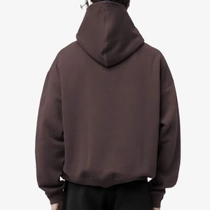 OEM fabriqué en usine hommes 100% coton Boxy poids lourd personnalisé surdimensionné pull à capuche à vendre à bas prix - Product Image 2