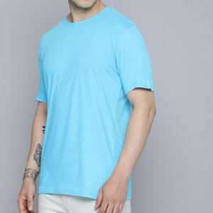 Concevez votre propre logo, t-shirts pour hommes, service OEM, t-shirts pour hommes en vente, t-shirt à manches courtes, été, confortable, t-shirts pour hommes BLEUS - Product Image 3