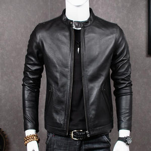 STREET Style Hommes Veste en Cuir Vente en Gros Vestes en Cuir pour Hommes - Product Image 2