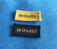 Étiquettes en cuir tissées personnalisées pour vêtements, service OEM/ODM de haute qualité, logo de marque imprimé sur tissu en coton lavable