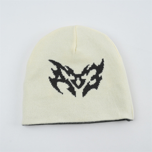 Bonnet personnalisé de qualité supérieure Jacquard Bonnets réversibles d'hiver tricotés réversibles avec chapeau d'hiver chaud 2025 - Product Image 5