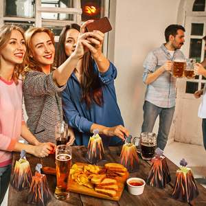 Decoraciones para fiestas de volcanes, contenedores de dulces de volcán de 6 pulgadas, cajas de regalos Goodie para bolsas de recuerdo de fiesta de cumpleaños, suministros - Product Image 3