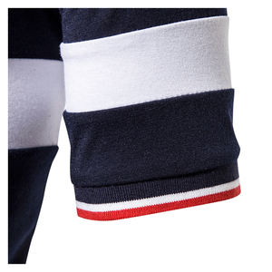 Polo à manches courtes pour hommes, à rayures sur la poitrine, vêtements de golf à la mode, polos à manches courtes pour hommes - Product Image 5