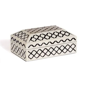 Caja de joyería con incrustaciones de hueso personalizables de alta calidad, accesorios con incrustaciones de hueso de perla madre de alta calidad con opciones de diseño de tamaño - Product Image 1