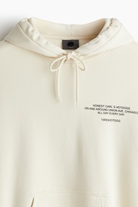 เสื้อสเวตเตอร์มีฮู้ดแบบสวมหัวสำหรับผู้ชายเสื้อสเวตเตอร์แขนยาวผ้าฝ้ายระบายอากาศได้ดีถักทรงหลวมย้อมสีเรียบ - Product Image 4