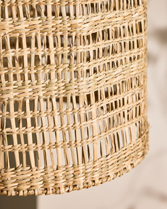 Seagrass pantalla producto artesanía paja tejida artesanía luz para decoración en la decoración de la sala de estar estilo de diseño europeo asiático - Product Image 3