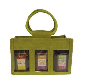 Sac bocal en jute cadeau de fêtes appropriées sac à vin recyclable réutilisable fabriqué en matériau de haute qualité avec conception et taille de logo personnalisées - Product Image 6