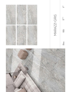 Carreaux de porcelaine émaillée au design italien moderne Marazzi Gris antidérapant pour une utilisation intérieure dans les villas, les centres commerciaux et les écoles - Product Image 1