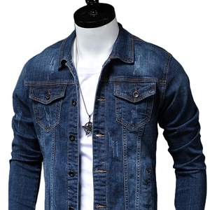 Vestes et manteaux en jean pour hommes, veste en jean slim fit, automne hiver, mode décontractée, veste en jean avec boutons, taille plus jusqu'à 4XL - Product Image 6