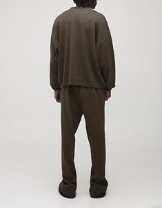 Ensemble de survêtement homme personnalisé en coton imprimé 100% de 300 g/m² pour l'hiver, style urbain, pantalon de jogging et sweat-shirt 2 pièces - Product Image 3