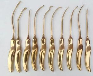 Ensemble de 10 instruments manuels en acier inoxydable de qualité supérieure pour la chirurgie plastique, lifting des sourcils et du visage, certifiés CE ISO - Product Image 1