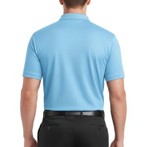 เสื้อโปโลผู้ชายผ้าโพลีเอสเตอร์คอตตอนระบายอากาศได้ดี พิมพ์ลายปักตามสั่ง คุณภาพสูง ป้ายสั่งทำได้ MOQ ต่ำ - Product Image 6