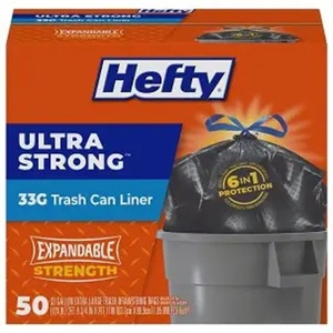 ถุงขยะขนาดใหญ่พิเศษ Hefty Steelsak สีเทา ไม่มีกลิ่น 39 แกลลอน บรรจุ 30 ใบ - Product Image 5