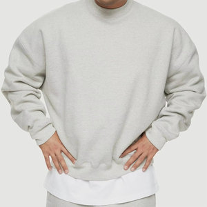 2025 Style Unique hommes sweat lourd Polyester coton sweat Logo personnalisé blanc surdimensionné sweat à col rond - Product Image 6