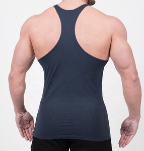 Camisetas sin mangas de algodón para gimnasio para hombre, ropa deportiva para culturismo, estampado de logotipo OEM, tejido con diamantes de imitación transpirables - Product Image 2