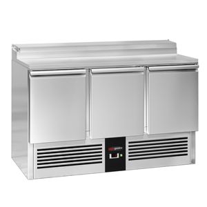 Mostrador de Preparación Comercial Mini PREMIUM - 1368x700mm - 3 Puertas - para 8x GN 1/6 - Product Image 4