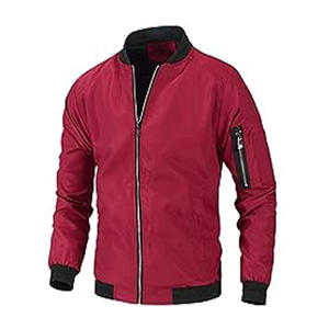 Color personalizado con logo owm diseño clásico patrón estándar tallas grandes Venta caliente precio al por mayor chaqueta bomber hombres - Product Image 1