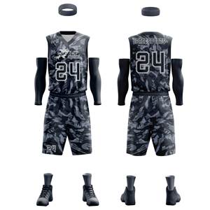 Ensemble maillot et short de basket-ball à sublimation et logo personnalisés 2025 nouveauté uniforme de basket-ball de haute qualité - Product Image 4