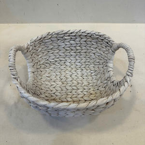 Panier de rangement multifonctionnel et polyvalent en jacinthe d'eau ovale de luxe, écologique, Vietnam - Product Image 5