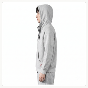 Ensemble jogging homme en molleton de coton et polyester avec capuche zippée - Survêtement de sport imprimé streetwear avec étiquette personnalisée Tailles XS-6XL - Product Image 3