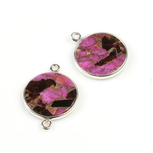 Los mejores conectores colgantes de dijes de plata turquesa de cobre negro Rosa Natural DIY pendientes de oro pulsera fabricación de joyas fabricante - Product Image 2