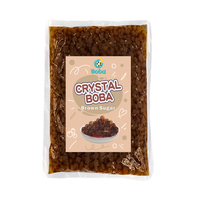 Billes de gelée d'agar cristalline originales pour bubble tea, OEM/ODM, 2kg, certifiées HALAL/HACCP/ISO 22000, prêtes à consommer, 12 mois