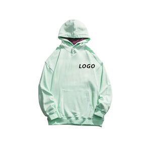 Wholesale Custom Logo Graphic 100% Cotton French Terry Hoodies Men Blank Pullover Men's Hoodies Sweatshirts - Product Image 2