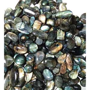 Cabujón de Labradorita Pulida de Alta Calidad, Piedra Lunar Natural, Multicolor, Brillante, Gema Semipreciosa Suelta para Joyería - Product Image 6