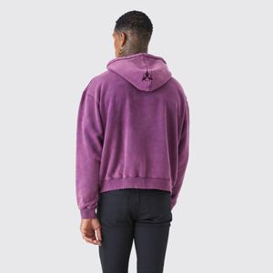 Logo personnalisé 100% coton surdimensionné Vintage en détresse lavage à l'acide sweat à capuche impression lourde décontracté lavage de pierre sweat hiver - Product Image 3