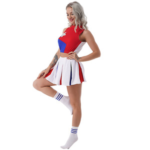 2025 trajes de baile de dos piezas de poliéster profesional uniformes de animadora para adultos y Niñas Ropa de baile profesional - Product Image 4