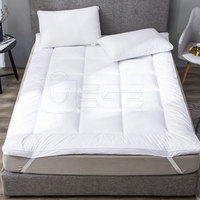 Surmatelas en mousse à mémoire de forme imperméable, écologique, matelassé toutes saisons, protège-matelas doux et lavable pour la maison et l'hôtellerie