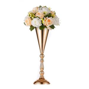 Jarrones de Flores de Metal de Diseño Nuevo, Exportador de Jarrones de Oro de Lujo Ornamentados Modernos Nórdicos, Populares para Decoración del Hogar y Bodas - Product Image 1